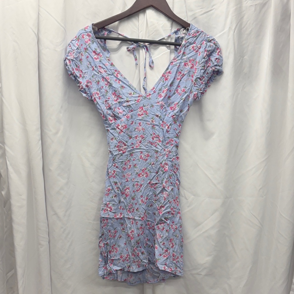 RSQ Light Blue Floral Mini Dress